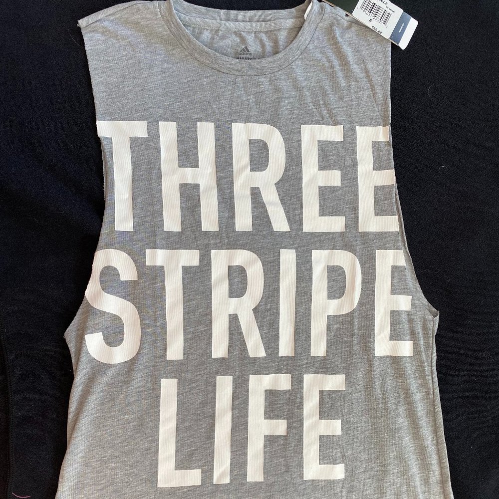 Women's Adidas Muscle Shirt "Three Stripe Life"-